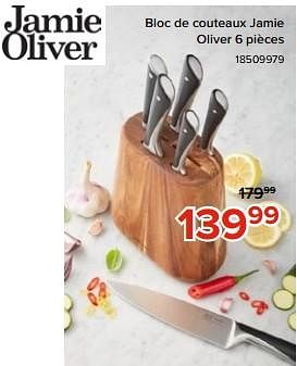 Promoties Bloc de couteaux jamie oliver - Jamie Oliver - Geldig van 06/05/2023 tot 11/06/2023 bij Euro Shop