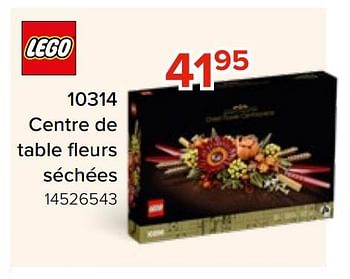 Promotions 10314 centre de table fleurs séchées - Lego - Valide de 06/05/2023 à 11/06/2023 chez Euro Shop