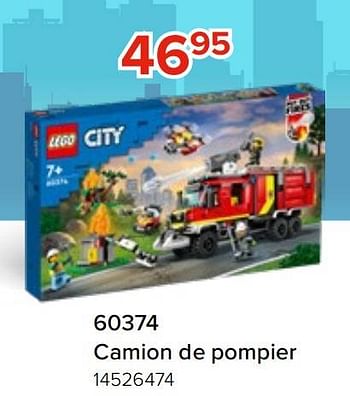 Promotions 60374 camion de pompier - Lego - Valide de 06/05/2023 à 11/06/2023 chez Euro Shop