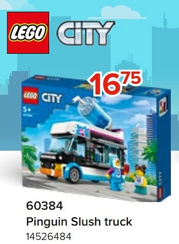 Promotions 60384 pinguin slush truck - Lego - Valide de 06/05/2023 à 11/06/2023 chez Euro Shop