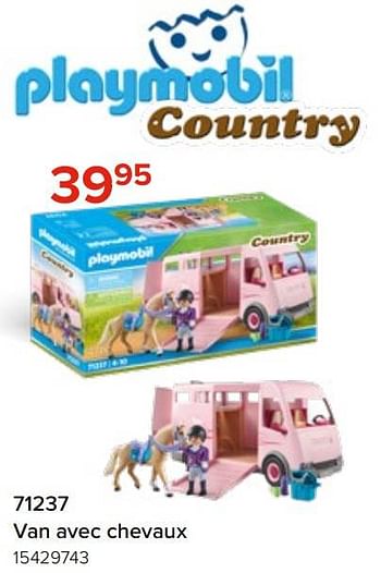 Promotions 71237 van avec chevaux - Playmobil - Valide de 06/05/2023 à 11/06/2023 chez Euro Shop
