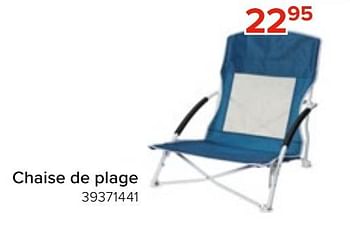 Promotions Chaise de plage - Produit Maison - Euroshop - Valide de 06/05/2023 à 11/06/2023 chez Euro Shop