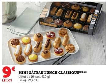 Promotions Mini gâteau lunch classique - Produit Maison - Super U - Valide de 03/05/2023 à 14/05/2023 chez Super U