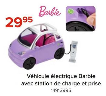Promotions Véhicule électrique barbie avec station de charge et prise - Mattel - Valide de 06/05/2023 à 11/06/2023 chez Euro Shop