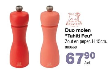 Promoties Duo molen tahiti feu - Peugeot - Geldig van 01/05/2023 tot 21/05/2023 bij Home & Co