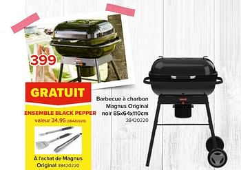 Promotions Barbecue à charbon magnus original noir - Barbecook - Valide de 06/05/2023 à 11/06/2023 chez Euro Shop