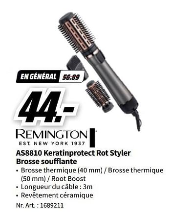 Promotions Remington as8810 keratinprotect rot styler brosse soufflante - Remington - Valide de 06/05/2023 à 14/05/2023 chez Media Markt