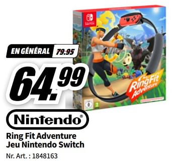 Promotions Ring fit adventure jeu nintendo switch - Nintendo - Valide de 06/05/2023 à 14/05/2023 chez Media Markt