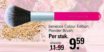 Promoties Benecos colour edition powder brush - Benecos - Geldig van 28/04/2023 tot 15/05/2023 bij De Online Drogist