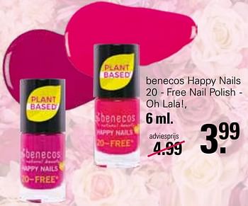 Promotions Benecos happy nails 20 - free nail polish - oh lala! - Benecos - Valide de 28/04/2023 à 15/05/2023 chez De Online Drogist