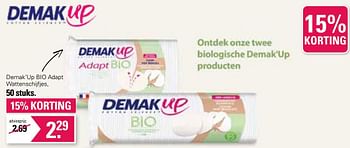 Promoties Demak’up bio adapt wattenschijfjes - Demak'Up - Geldig van 28/04/2023 tot 15/05/2023 bij De Online Drogist