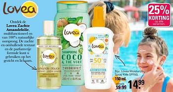Promoties Lovea moisturizing spray kids spf50 - Lovea - Geldig van 28/04/2023 tot 15/05/2023 bij De Online Drogist