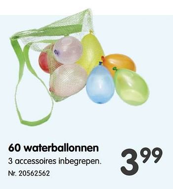 Promoties 60 waterballonnen - Huismerk - Fun - Geldig van 03/05/2023 tot 16/05/2023 bij Fun
