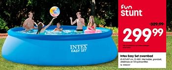 Pijnstiller Verdorde Bestrooi Intex Intex easy set zwembad - Promotie bij Fun