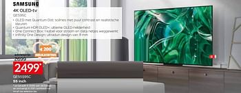 Promoties Samsung 4k oled-tv qe55s95c - Samsung - Geldig van 05/05/2023 tot 03/06/2023 bij Selexion