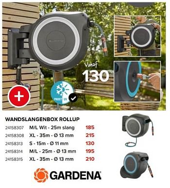 Promoties Wandslangenbox rollup - Gardena - Geldig van 08/05/2023 tot 11/06/2023 bij Euro Shop