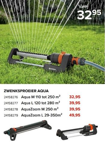Promoties Zwenksproeier aqua - Gardena - Geldig van 08/05/2023 tot 11/06/2023 bij Euro Shop