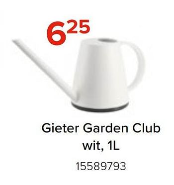 Promoties Gieter garden club wit - Huismerk - Euroshop - Geldig van 08/05/2023 tot 11/06/2023 bij Euro Shop