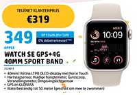 Apple watch se gps+4g 40mm sport band-Apple