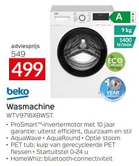 Beko wasmachine wtv9716xbwst-Beko