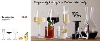 Promoties 4x waterglas - Moods - Geldig van 08/05/2023 tot 11/06/2023 bij Euro Shop