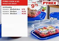 Pyrex cook + go schaal met deksel rechthoekig-Pyrex
