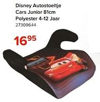 Promoties Disney autostoeltje cars junior polyester - Disney - Geldig van 08/05/2023 tot 11/06/2023 bij Euro Shop