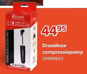 Promoties Draadloze compressiepomp - Maxxus - Geldig van 08/05/2023 tot 11/06/2023 bij Euro Shop
