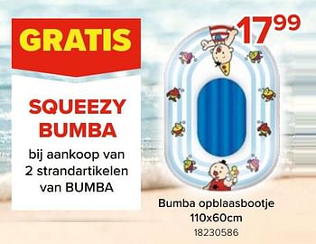 Promoties Bumba opblaasbootje - Studio 100 - Geldig van 08/05/2023 tot 11/06/2023 bij Euro Shop