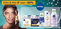 Kies + mix 2e aan -50% op gezichtsverzorgings-en reinigingsproducten nivea-Nivea