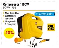 Powerplus compressor 1100w powx1706 -10%-Powerplus