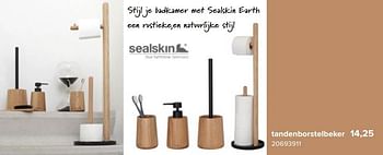 Promoties Tandenborstelbeker - Sealskin - Geldig van 08/05/2023 tot 11/06/2023 bij Euro Shop