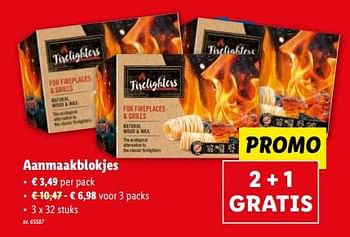 Promoties Aanmaakblokjes - Huismerk - Lidl - Geldig van 17/05/2023 tot 23/05/2023 bij Lidl