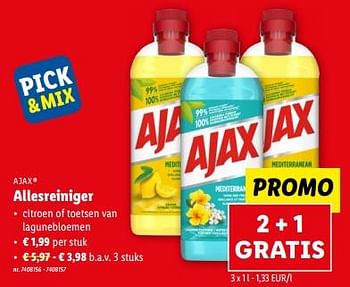 Promoties Allesreiniger - Ajax - Geldig van 17/05/2023 tot 23/05/2023 bij Lidl