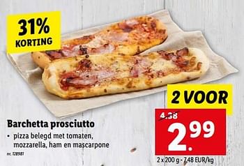 Promoties Barchetta prosciutto - Huismerk - Lidl - Geldig van 17/05/2023 tot 23/05/2023 bij Lidl