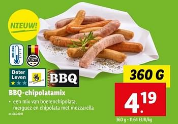 Promoties Bbq-chipolatamix - Huismerk - Lidl - Geldig van 17/05/2023 tot 23/05/2023 bij Lidl