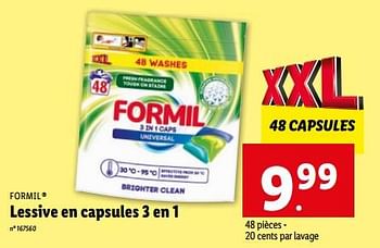 Formil Lessive en capsules 3-en-1 Lidl - Voted Product of the Year