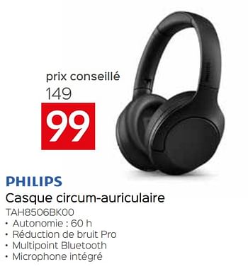 Promotions Philips casque circum-auriculaire tah8506bk00 - Philips - Valide de 05/05/2023 à 03/06/2023 chez Selexion