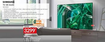 Promotions Samsung tv 4k oled qe65s95c - Samsung - Valide de 05/05/2023 à 03/06/2023 chez Selexion