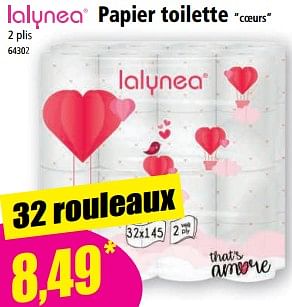Promotions Papier toilette coeurs - Lalynea - Valide de 10/05/2023 à 16/05/2023 chez Norma