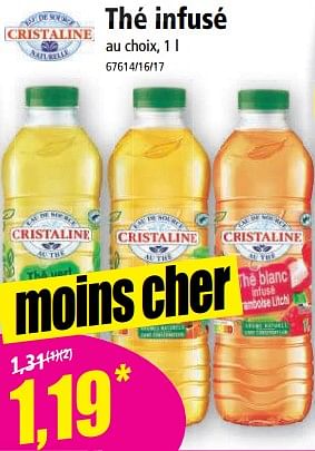 Promotions Thé infusé - Cristaline - Valide de 10/05/2023 à 16/05/2023 chez Norma