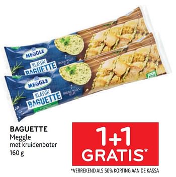 Promoties Baguette meggle 1+1 gratis - Meggle - Geldig van 17/05/2023 tot 30/05/2023 bij Alvo