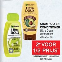 Shampoo en conditioner ultra doux 2e voor 1-2 prijs-Garnier