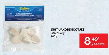 Promoties Sint-jakobsnootjes fisker daily - Fisker Daily - Geldig van 17/05/2023 tot 30/05/2023 bij Alvo