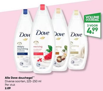 Promoties Alle dove douchegel - Dove - Geldig van 08/05/2023 tot 21/05/2023 bij Big Bazar