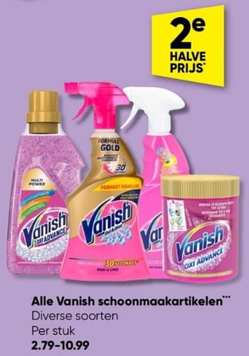 Promoties Alle vanish schoonmaakartikelen - Vanish - Geldig van 08/05/2023 tot 21/05/2023 bij Big Bazar