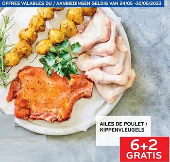 Promotions Ailes de poulet 6+2 gratis - Produit maison - Alvo - Valide de 24/05/2023 à 30/05/2023 chez Alvo