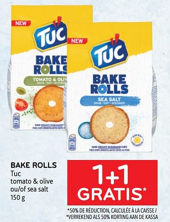Promotions Bake rolls tuc 1+1 gratis - Lu - Valide de 17/05/2023 à 30/05/2023 chez Alvo
