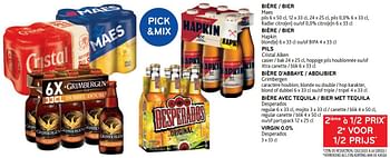 Promotions Bière maes + bière hapkin + pils cristal alken 2ième à 1-2 prix - Produit maison - Alvo - Valide de 17/05/2023 à 30/05/2023 chez Alvo