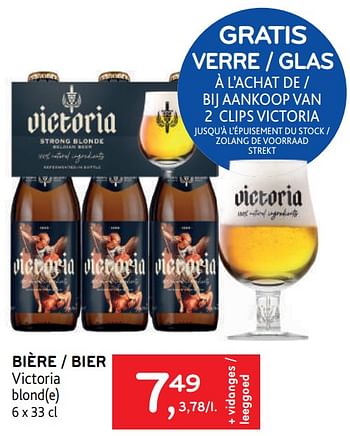 Promotions Bière victoria - Victoria - Valide de 17/05/2023 à 30/05/2023 chez Alvo